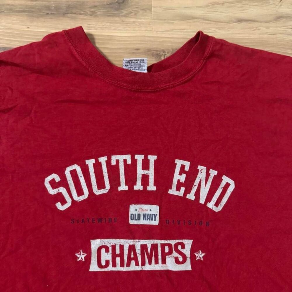Vintage 90s Red Old Navy l 'SOUTH END' and 'CHAMPS' made in USA Size Xl